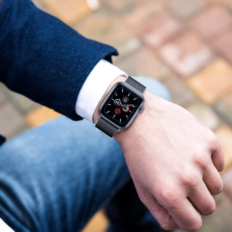 CULT OF PERSONALITY - Magnetic Milanese (Black) - Apple Watch Band (42/44/45mm)