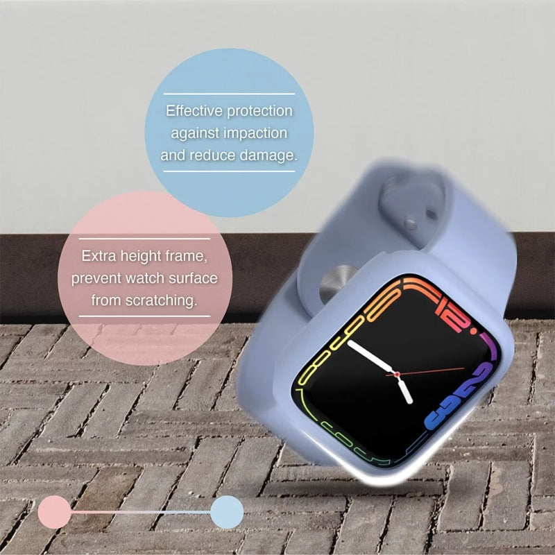 Apple Watch Series 7 45 mm Case with Tempered Glass