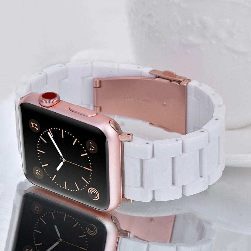 Apple Watch Series 6 White Metal Band