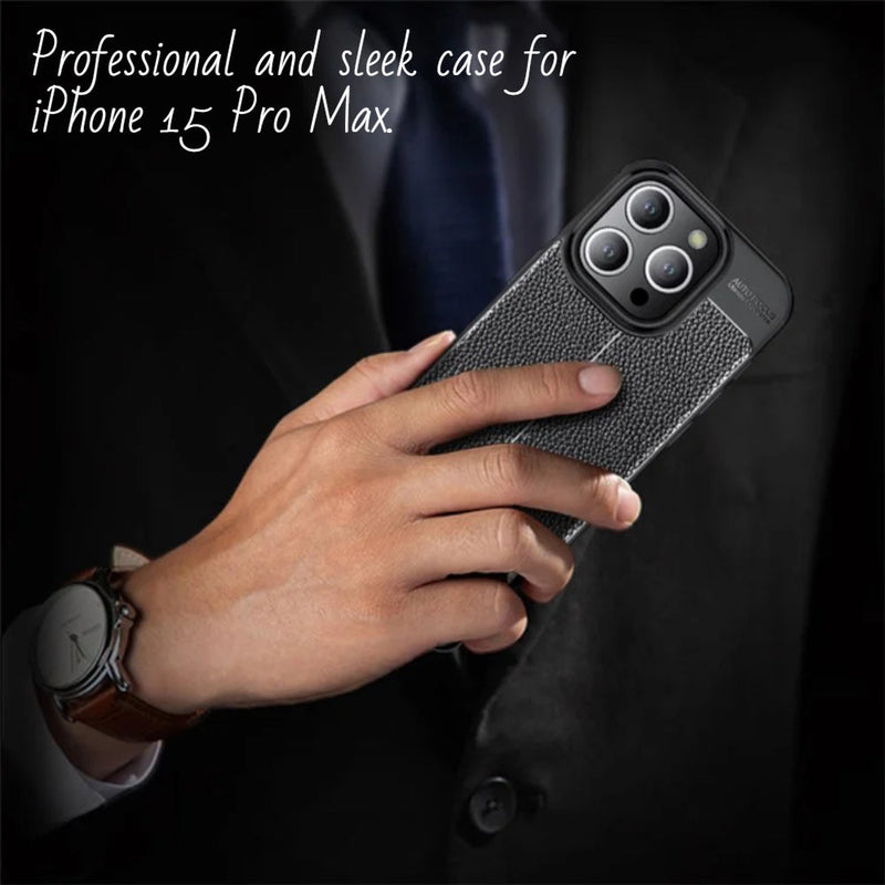 Elegant Textured - Back Case for iPhone 14 Pro Max - 6.7 Inches