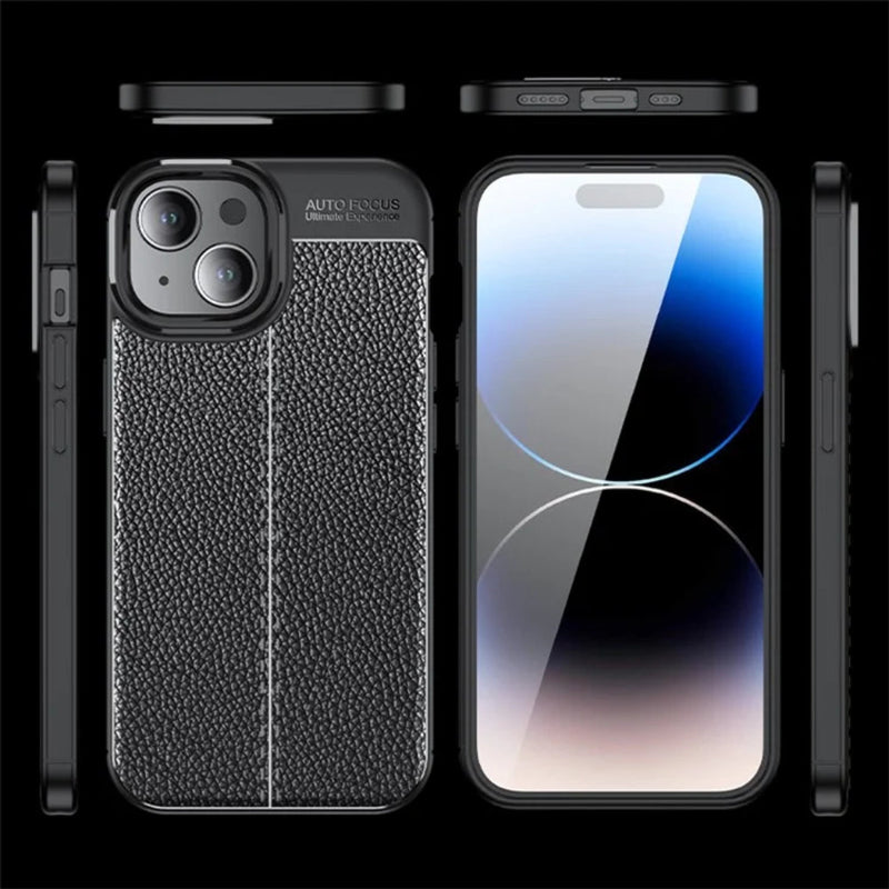 Elegant Textured - Back Case for iPhone 15 Plus - 6.7 Inches