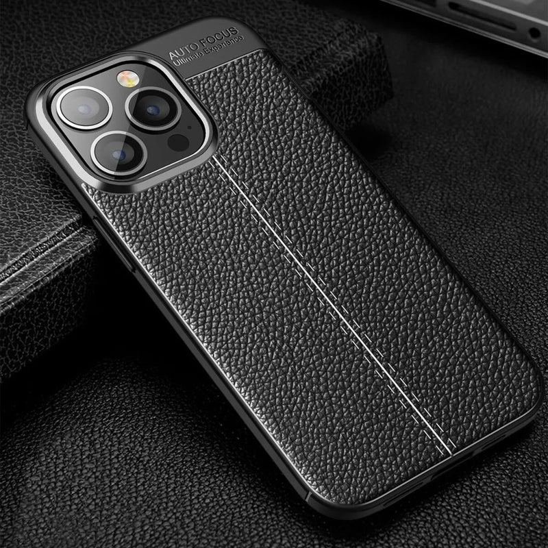 Elegant Textured - Back Case for iPhone 14 Pro Max - 6.7 Inches