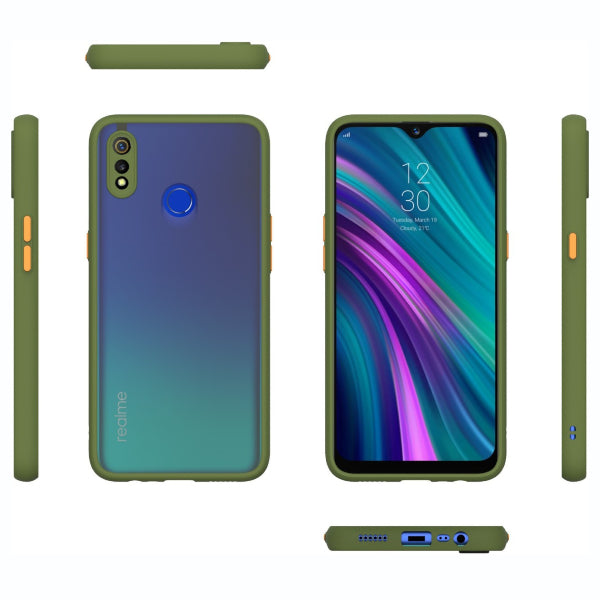 Realme 3 green case