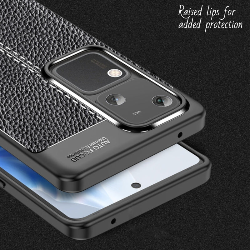 Elegant Textured - Back Case for Vivo V30 Pro 5G - 6.78 Inches